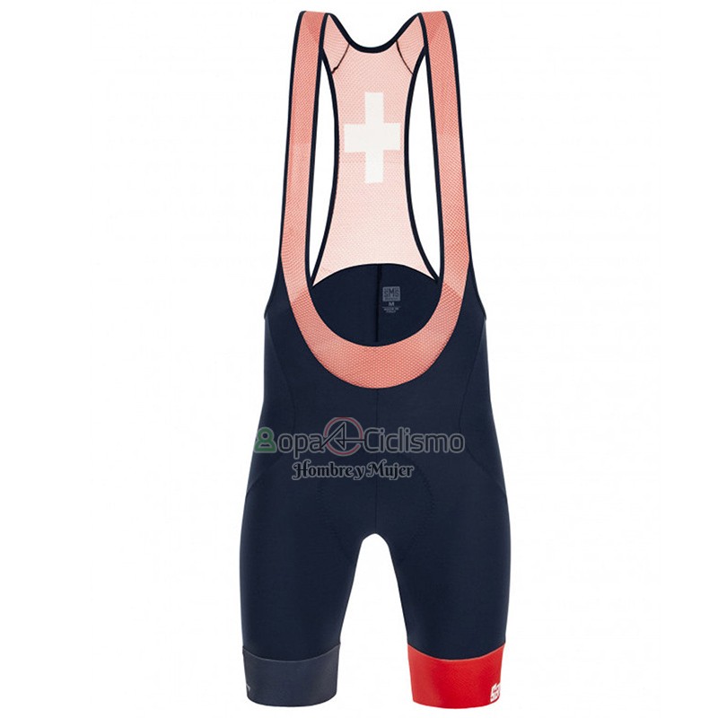 Tour de Suisse Ropa Ciclismo Culotte Corto 2023 Hombre Mangas Cortas Rojo